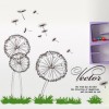 Dandelion Wall Sticker Fly with the Wind